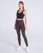Leah Womens Pocket Leggings - Dark Brown
