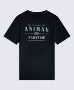Jacob Padstow Mens Printed T-Shirt - Navy
