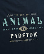 Jacob Padstow Mens Printed T-Shirt - Navy