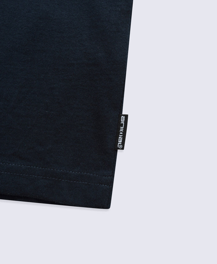 Jacob Padstow Mens Printed T-Shirt - Navy