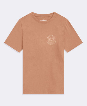 Jacob Padstow Mens Printed T-Shirt - Rust
