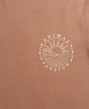 Jacob Padstow Mens Printed T-Shirt - Rust