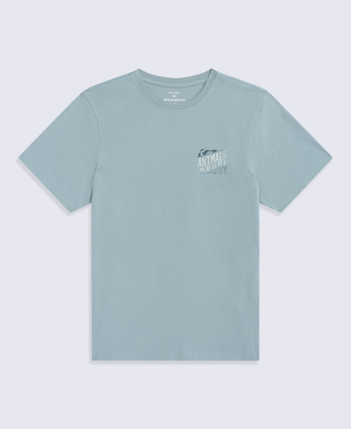 Jacob Mens Bude T-Shirt - Blue
