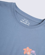 Leena St Ives Womens Printed T-Shirt - Blue