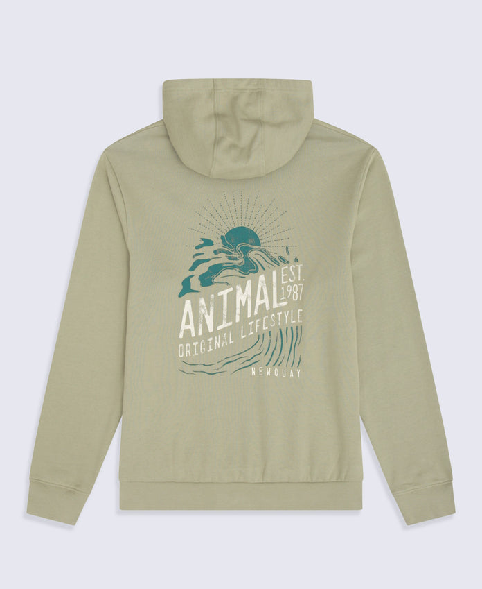 River Mens Newquay Hoodie - Khaki