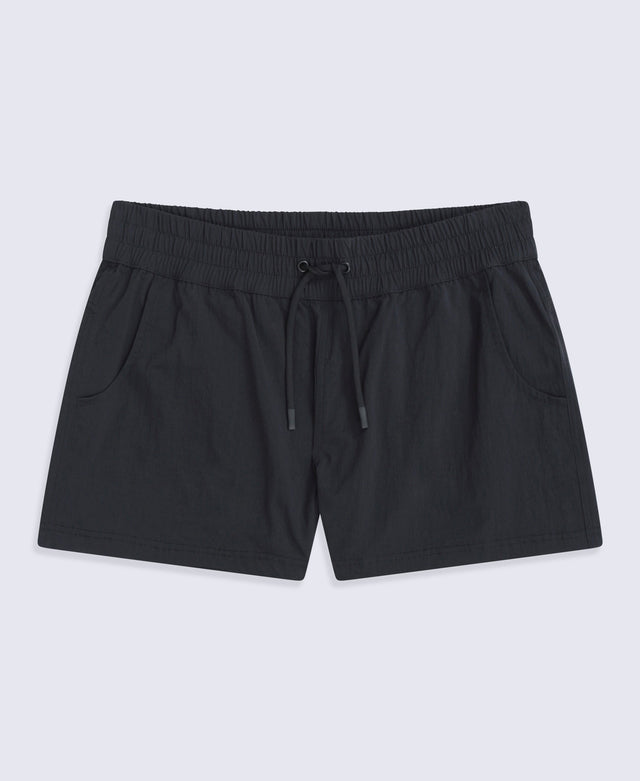 Packable Womens Swim Short - Black