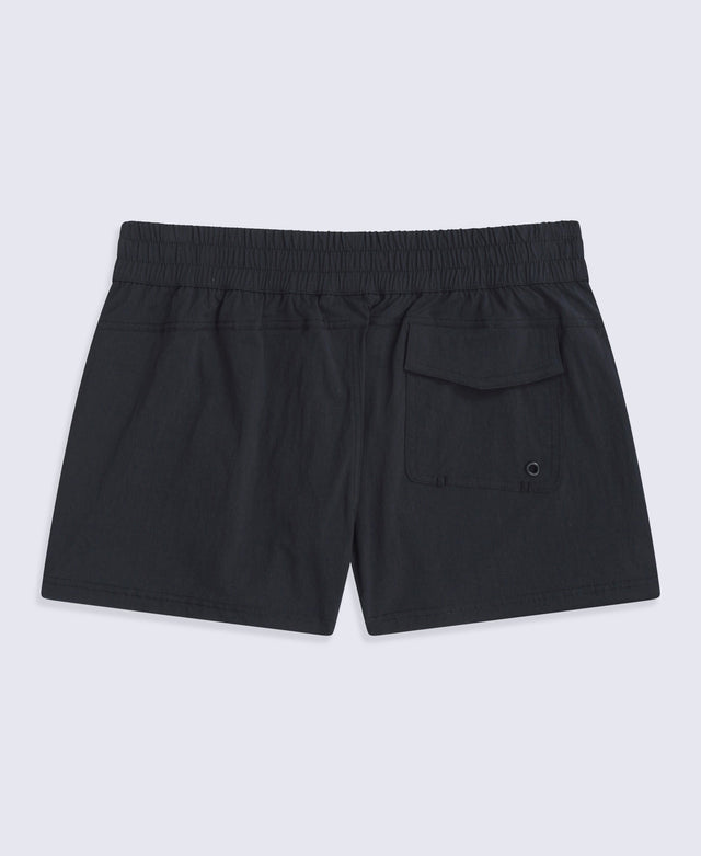Packable Womens Swim Short - Black