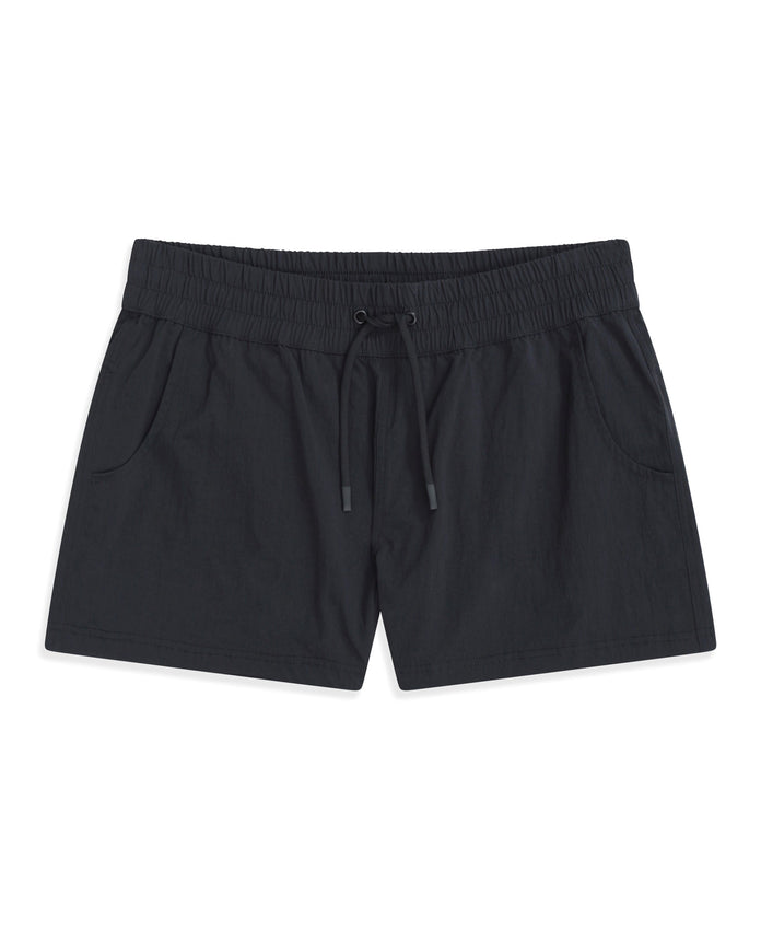 Packable Womens Swim Short - Black