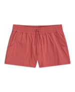 Packable Womens Swim Short - Rust