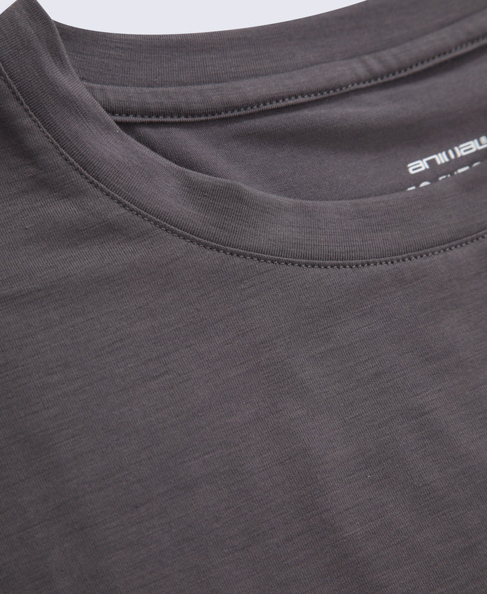 Sarah Womens Active Short Sleeve Tee - Charcoal