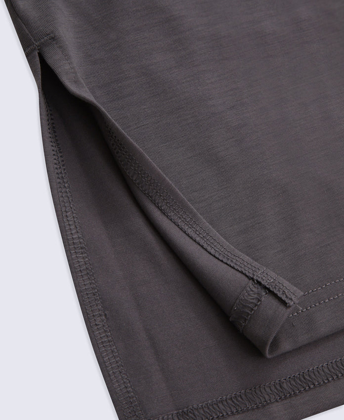 Sarah Womens Active Short Sleeve Tee - Charcoal