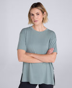 Sarah Womens Active Short Sleeve Tee - Pale Green