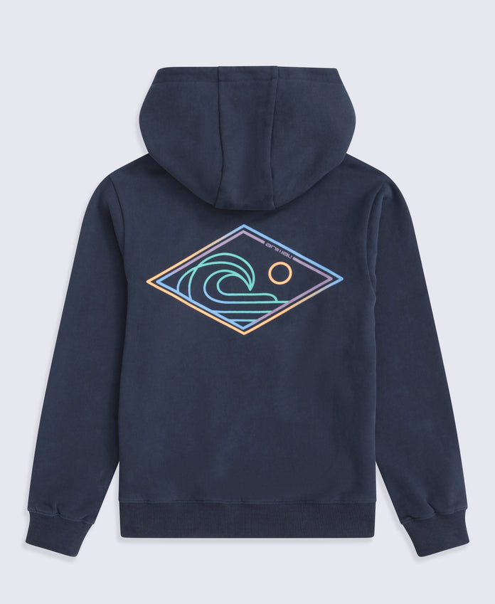 River Kids Graphic Hoodie - Navy