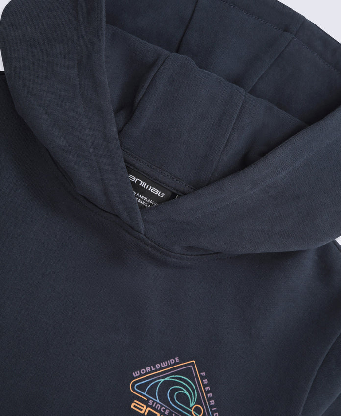 River Kids Graphic Hoodie - Navy