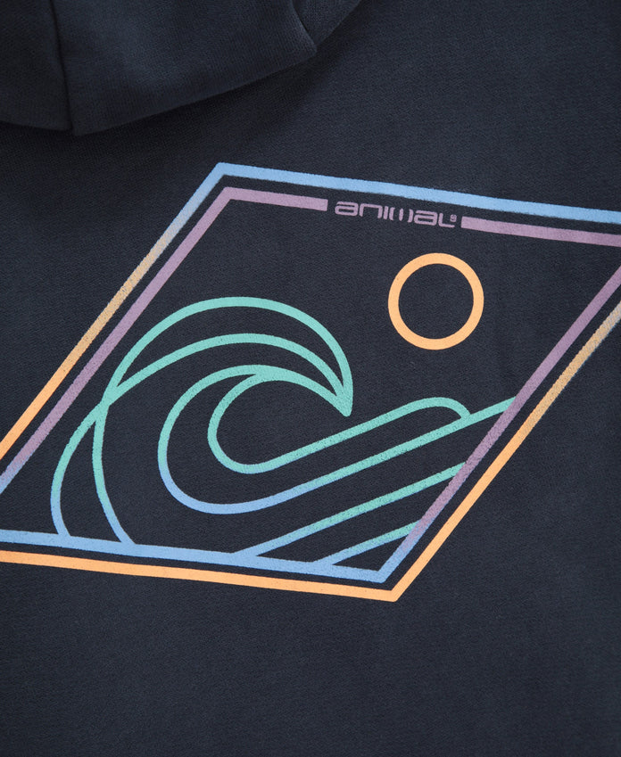 River Kids Graphic Hoodie - Navy