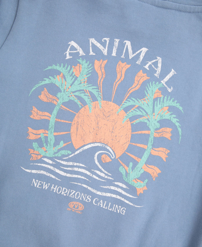 Maya Kids Graphic Hoodie - Blue
