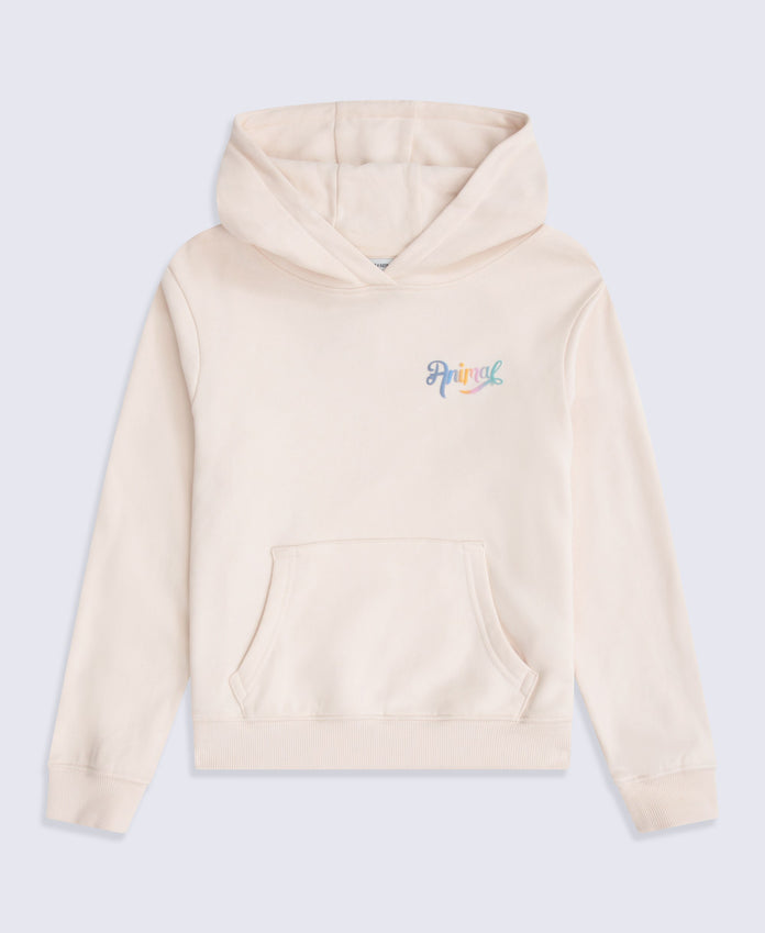 Maya Kids Graphic Hoodie - Light Pink