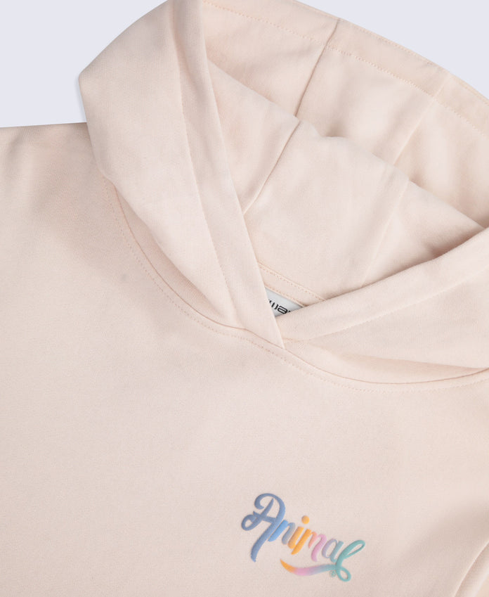 Maya Kids Graphic Hoodie - Light Pink