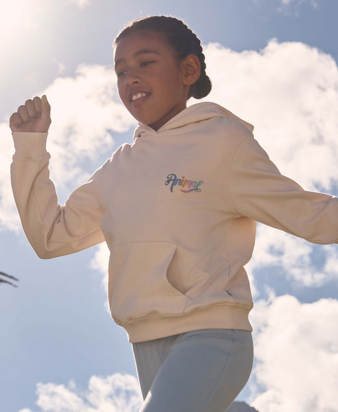 Maya Kids Graphic Hoodie - Light Pink