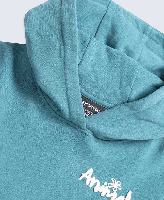 Maya Kids Graphic Hoodie - Petrol
