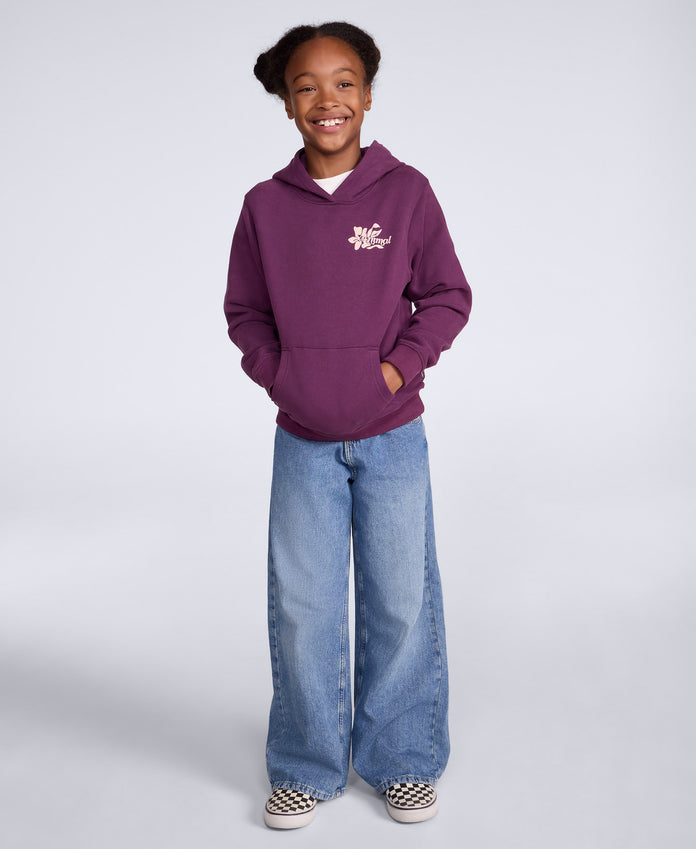 Maya Kids Graphic Hoodie - Purple