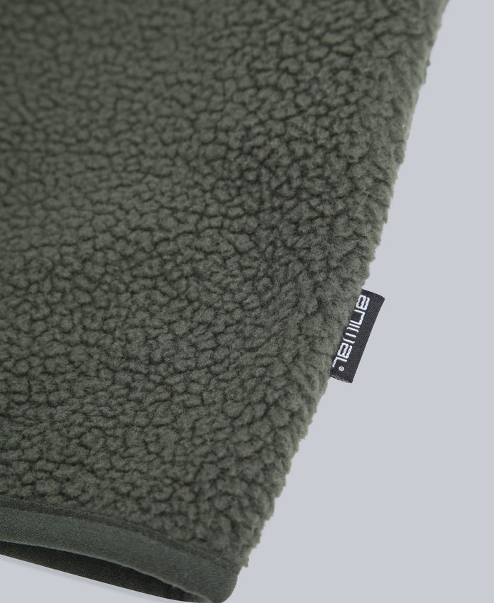 Fern Kids Borg Raglan Fleece - Dark Khaki