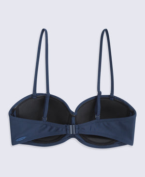 Docks Womens Bandeau Bikini Top - Dark Blue