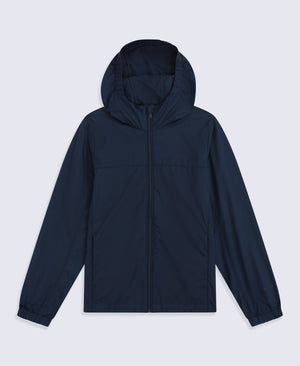 Animal Sunrise Kids Light Packable Travel Jacket - Navy