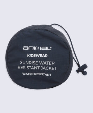 Animal Sunrise Kids Light Packable Travel Jacket - Navy