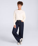 Fluffy Womens Jumper - Light Beige