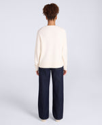 Fluffy Womens Jumper - Light Beige
