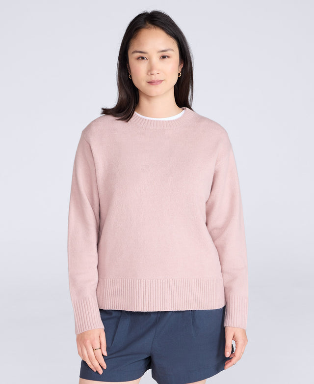 Fluffy Womens Jumper - Pink