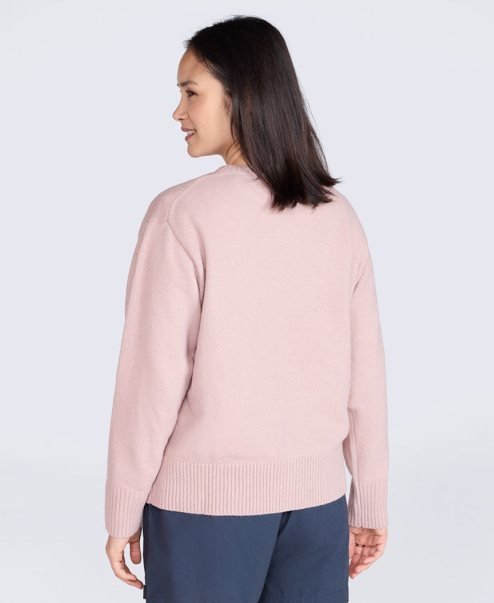 Fluffy Womens Jumper - Pink
