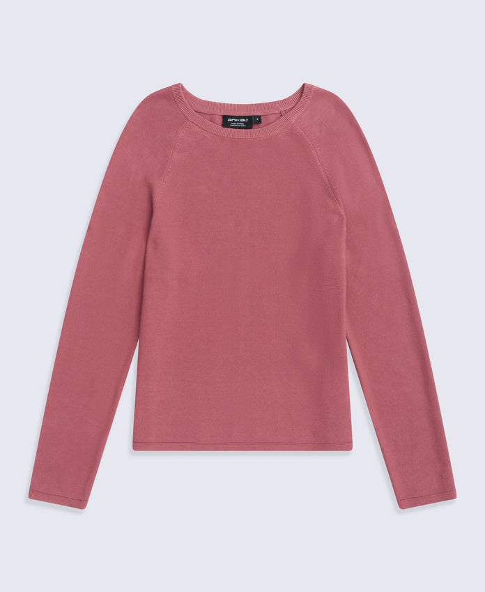 Womens Cotton Textured Jumper - Pink