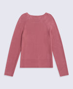 Womens Cotton Textured Jumper - Pink