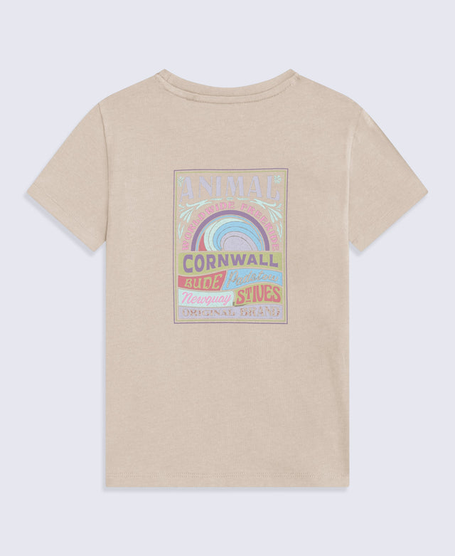 Leena Womens Cornwall T-Shirt - Light Beige