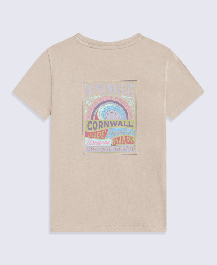 Leena Womens Cornwall T-Shirt - Light Beige