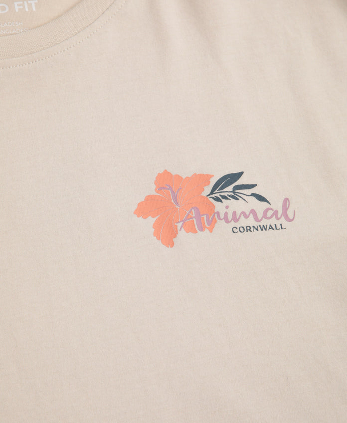Leena Womens Cornwall T-Shirt - Light Beige