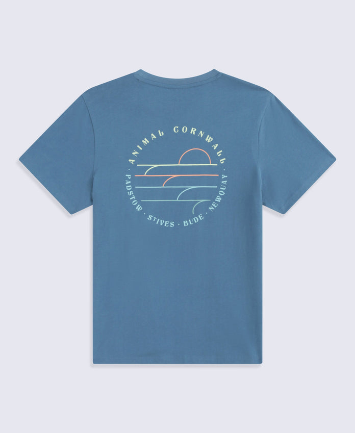 Jacob Mens Cornwall T-Shirt - Blue