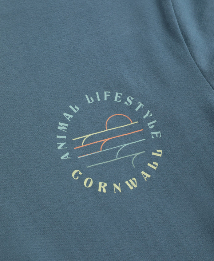 Jacob Mens Cornwall T-Shirt - Blue