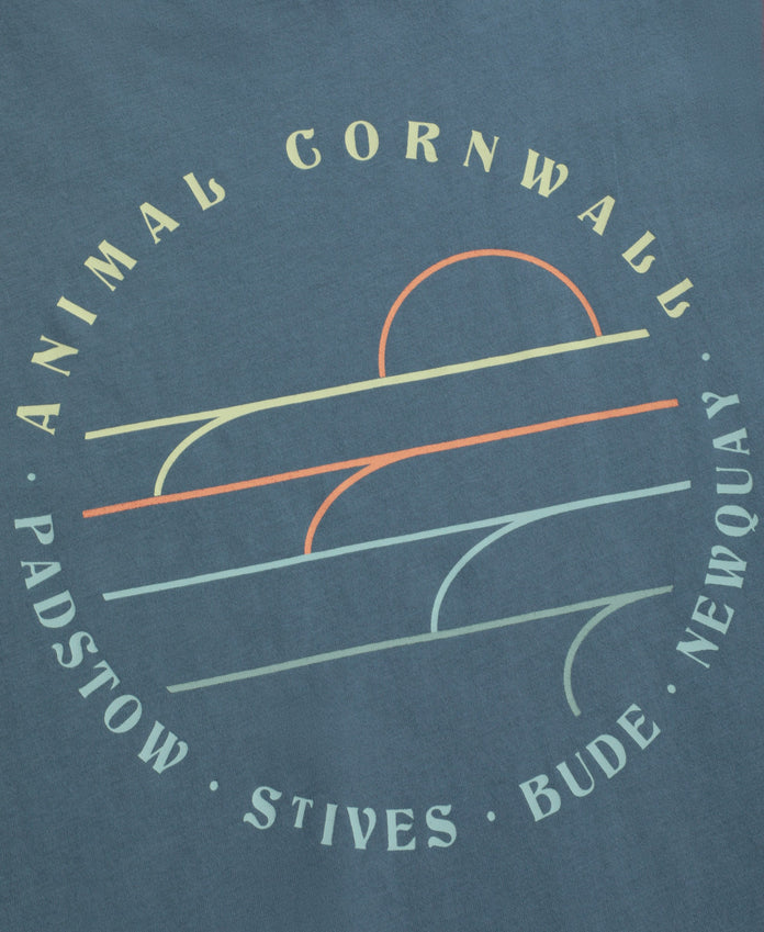 Jacob Mens Cornwall T-Shirt - Blue