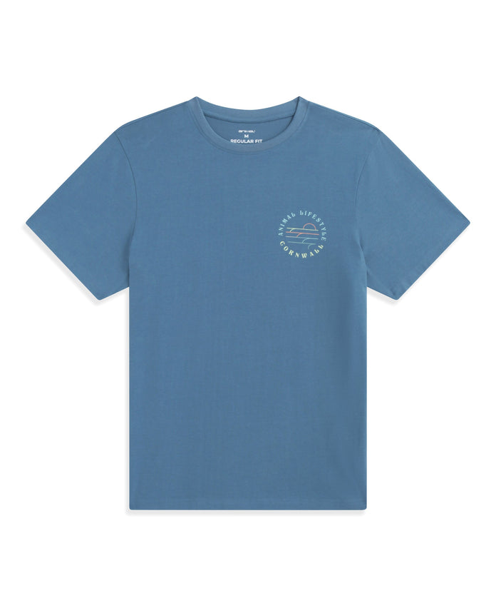 Jacob Mens Cornwall T-Shirt - Blue