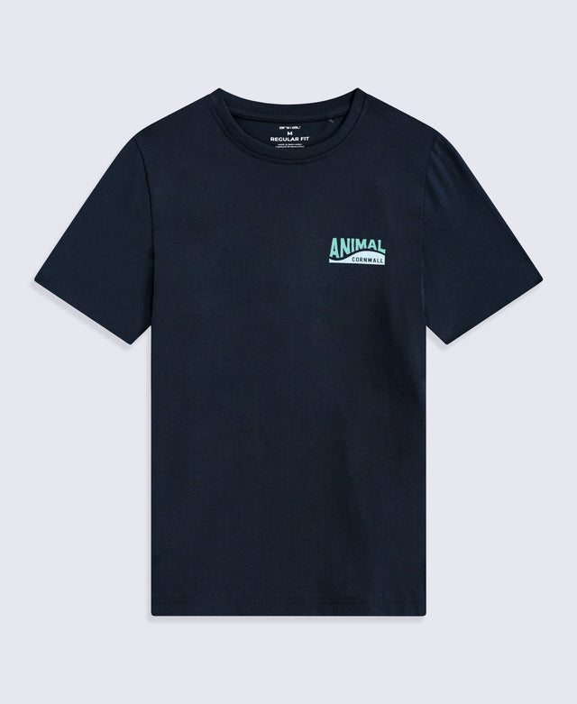 Jacob Mens Cornwall T-Shirt - Navy