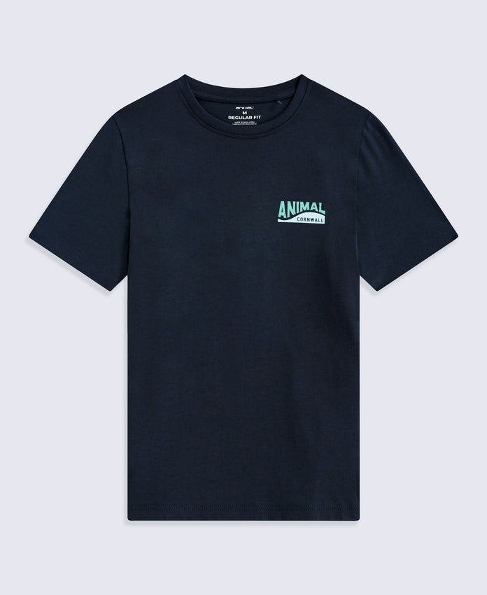 Jacob Mens Cornwall T-Shirt - Navy