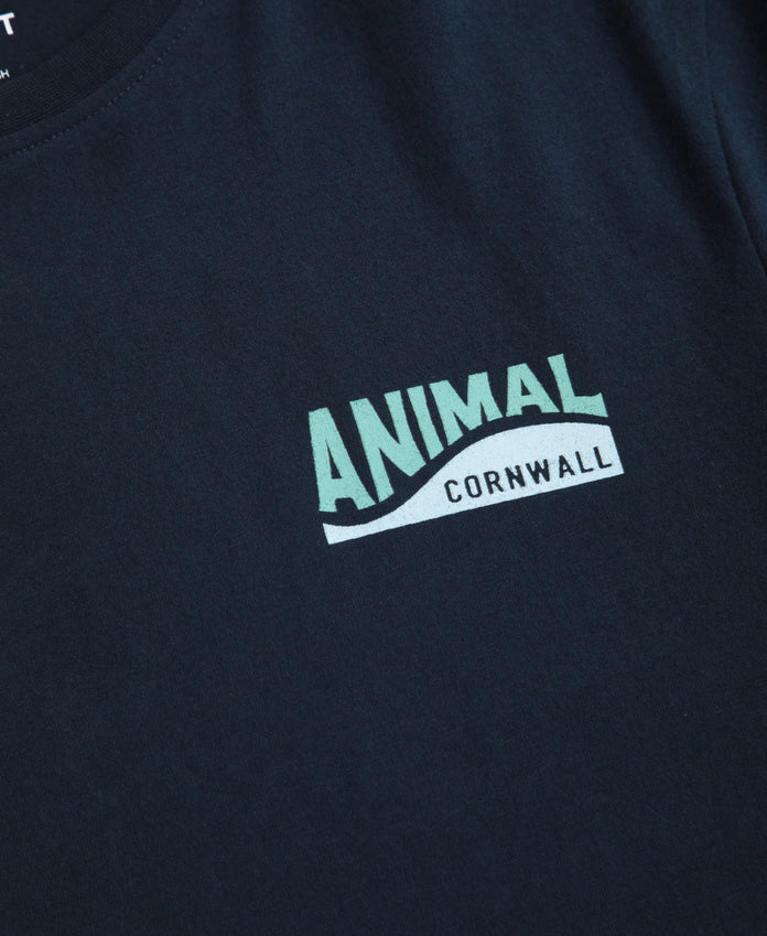 Jacob Mens Cornwall T-Shirt - Navy
