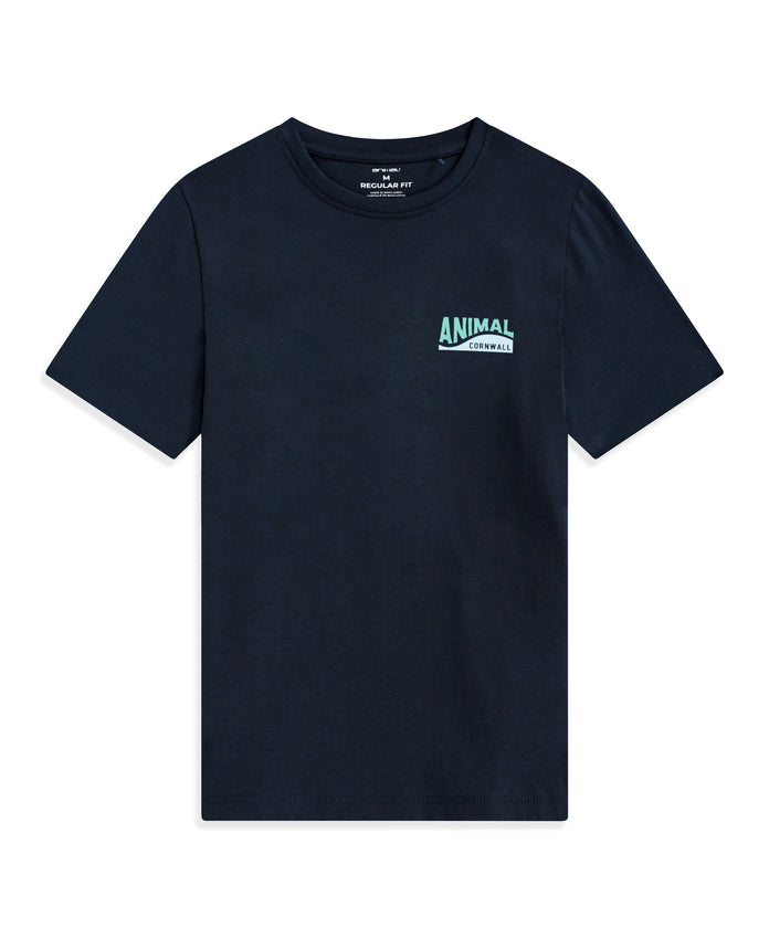 Jacob Mens Cornwall T-Shirt - Navy