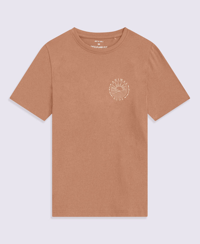 Jacob Mens Cornwall T-Shirt - Rust