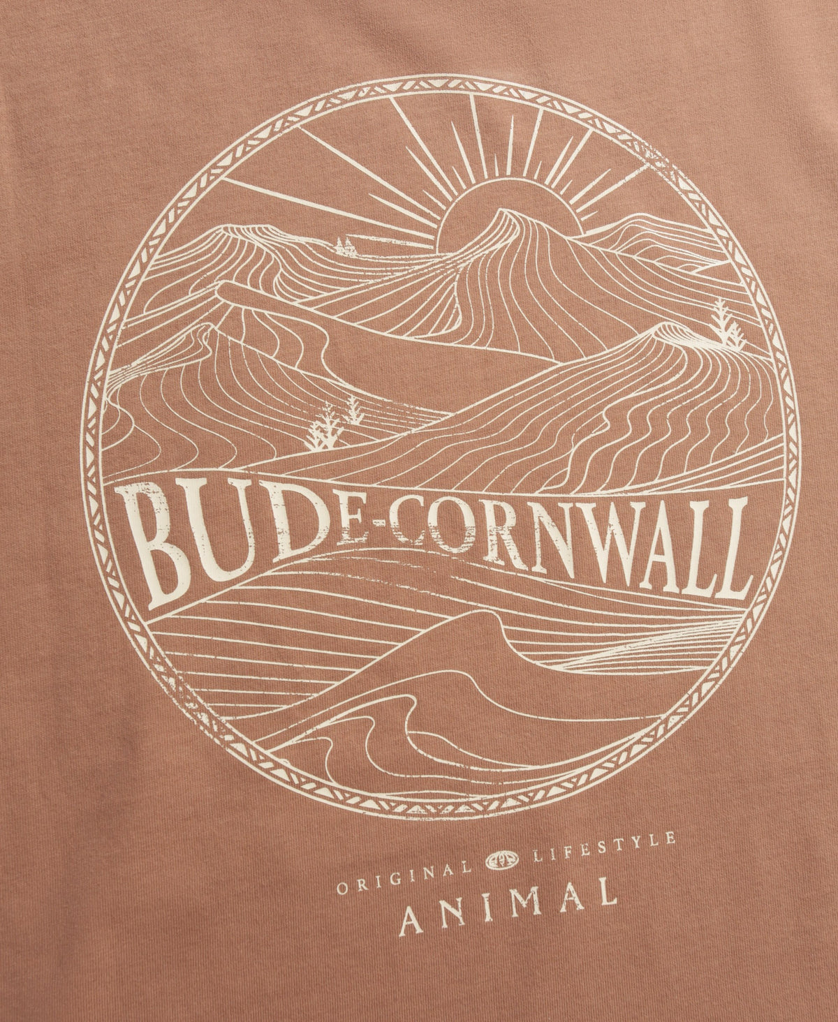 Jacob Mens Cornwall T-Shirt - Rust