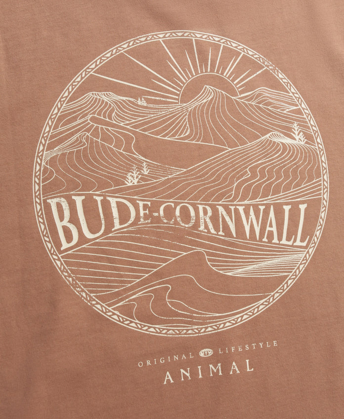 Jacob Mens Cornwall T-Shirt - Rust