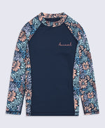 Lillie Girls Rash Vest - Navy